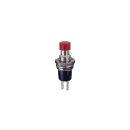 Miniatur-Drucktaster, SPST NO, Schließer, 250V 1A, rot