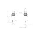 Miniatur-Drucktaster, SPST NO, Schließer, 250V 1A,...