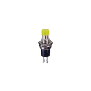 Miniatur-Drucktaster, SPST NO, Schließer, 250V 1A, gelb