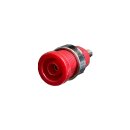 Einbaubuchse 4 mm Rot