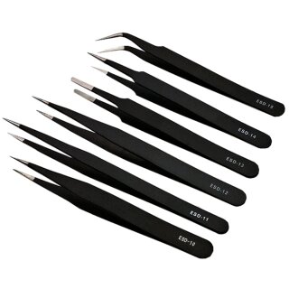 Set mit 6 Pinzetten ESD