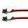 Litze mit zwei Crimpkontakten für JST-XH Buchse, UL1007, AWG 24, 20 cm, rot