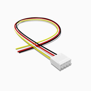 CH3.96-Y Buchse mit 20 cm Kabel, 4 polig, AWG 22, UL1007