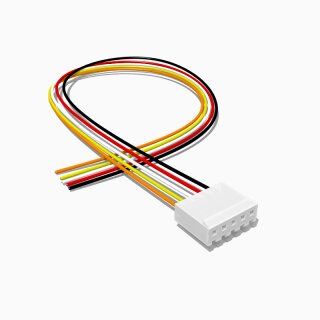 CH3.96-Y Buchse mit 20 cm Kabel, 5 polig, AWG 22, UL1007