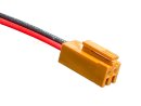 JAE IL Buchse mit 15 cm Kabel, 2 polig, AWG 26, UL1007