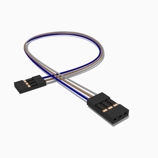 Kabel mit zwei Harwin M20 Buchsen 30 cm 3 polig, AWG 26, UL1007