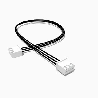 Kabel mit zwei JST XH Buchsen, 3 polig, 10 cm, AWG 24, UL1007