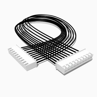 Kabel mit zwei JST XH Buchsen, 10 polig, 10 cm, AWG 24, UL1007