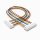 Kabel mit zwei JST ZH Buchsen 50 cm 9 polig, AWG 26, UL1007