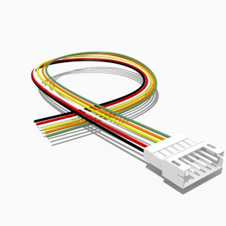 JST PH komp. Stecker mit 20 cm Kabel, 6 polig, AWG 26, UL1007