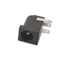 DC Einbaukupplung 5,5 x 2,1 mm, Leiterplattenmontage