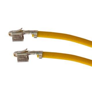 Litze mit zwei Crimpkontakten für JST VH Buchse, UL1007, AWG 22, 10 cm, gelb