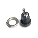DC Einbaukupplung 5,5 x 2,1 mm, klein, Gehäusemontage