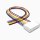 KF 2510 Buchse mit 20 cm Kabel, 8 polig, AWG 26, UL1007