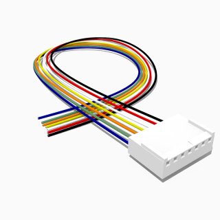 KF 2510 Buchse mit 20 cm Kabel, 7 polig, AWG 26, UL1007