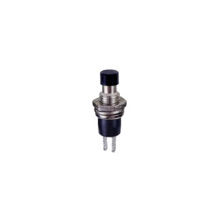 Miniatur-Drucktaster, SPST NC, Öffner, 250V 1A, schwarz