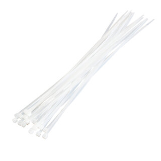 Kabelbinder, PA66, 100 Stk., transparent, B: 4,4 mm, L: 400 mm