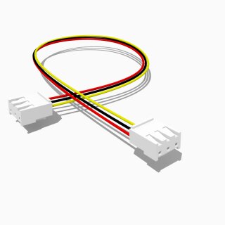 Kabel mit zwei JST VH Buchsen 10 cm 3 polig, AWG 22, UL1015