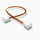 Kabel mit zwei JST VH Buchsen 10 cm 3 polig, AWG 22, UL1015
