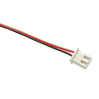 JST XH Buchse mit 45 cm Flachbandkabel, 2 polig, AWG 26, UL1571