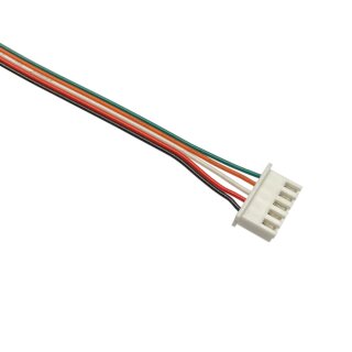 JST XH Buchse mit 45 cm Flachbandkabel, 5 polig, AWG 26, UL1571