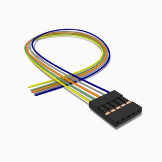 Harwin M20 Buchse mit 50 cm Kabel 5 polig, AWG 26, UL1571