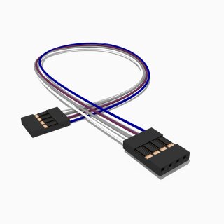 Kabel mit zwei Harwin M20 Buchsen 4 polig, 50 cm AWG 26, UL1571