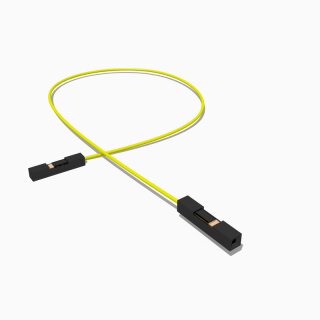 Kabel mit zwei Harwin M20 Buchsen 1 polig, 50 cm AWG 26, UL1571, gelb