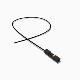 Harwin M20 Buchse mit 50 cm Kabel 1 polig, AWG 26, UL1571, schwarz