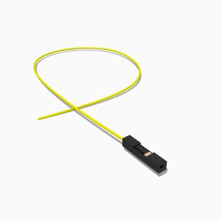 Harwin M20 Buchse mit 50 cm Kabel 1 polig, AWG 26, UL1571, gelb