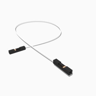 Kabel mit zwei Harwin M20 Buchsen 1 polig, 30 cm AWG 26, UL1007, weiß