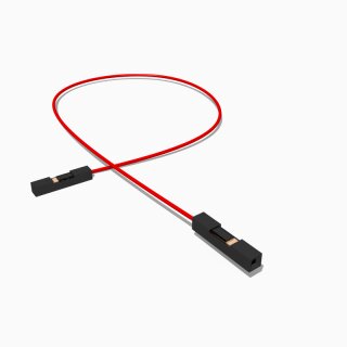 Kabel mit zwei Harwin M20 Buchsen 1 polig, 30 cm AWG 26, UL1007, rot