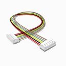 Kabel mit zwei JST ZH Buchsen 50 cm 6 polig, AWG 28, UL1571
