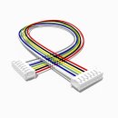 Kabel mit zwei JST ZH Buchsen 50 cm 7 polig, AWG 26, UL1007
