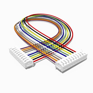 Kabel mit zwei JST ZH Buchsen 40 cm 10 polig, AWG 26, UL1571