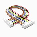 Kabel mit zwei JST ZH Buchsen 30 cm 10 polig, AWG 26, UL1571