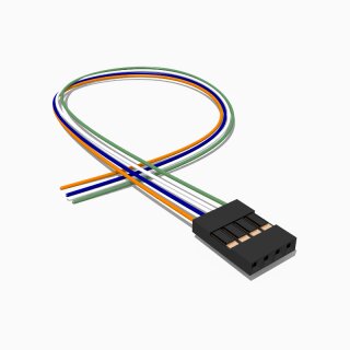 Harwin M20 Buchse mit 30 cm Kabel 4 polig, AWG 28, UL1571