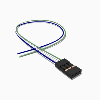 Harwin M20 Buchse mit 30 cm Kabel 3 polig, AWG 28, UL1571
