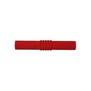 Laborkupplung zweifach für Verlängerung, 4 mm Rot