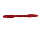 Laborkupplung zweifach für Verlängerung, 4 mm Rot
