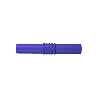 Laborkupplung zweifach für Verlängerung, 4 mm Blau