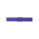 Laborkupplung zweifach für Verlängerung, 4 mm Blau