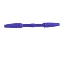 Laborkupplung zweifach für Verlängerung, 4 mm Blau