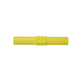 Laborkupplung zweifach für Verlängerung, 4 mm Gelb
