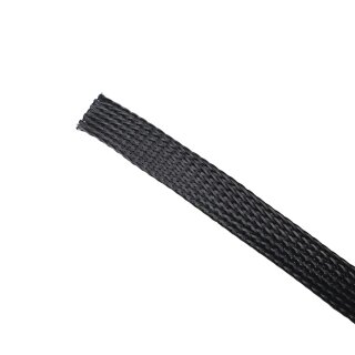 1 m Geflechtschlauch PET schwarz, 4 mm