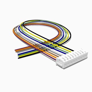 JST ZH Stecker mit 25 cm Kabel, 9 polig, AWG 28, UL1571