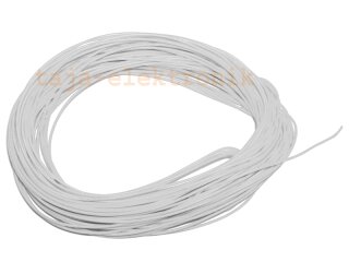 10 m Litze AWG 30 weiß UL1571