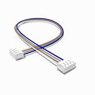 Kabel mit zwei JST ZH Buchsen 1,0 m 4 polig, AWG 28, UL1007