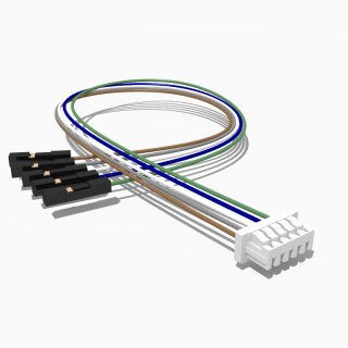 Adapterkabel Micro JST auf Dupont 5 polig 20 cm AWG 28