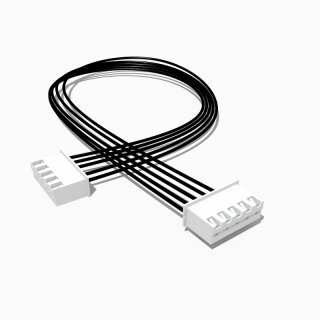 Kabel mit zwei JST XH Buchsen, 5 polig, 20 cm, AWG 24, UL1007